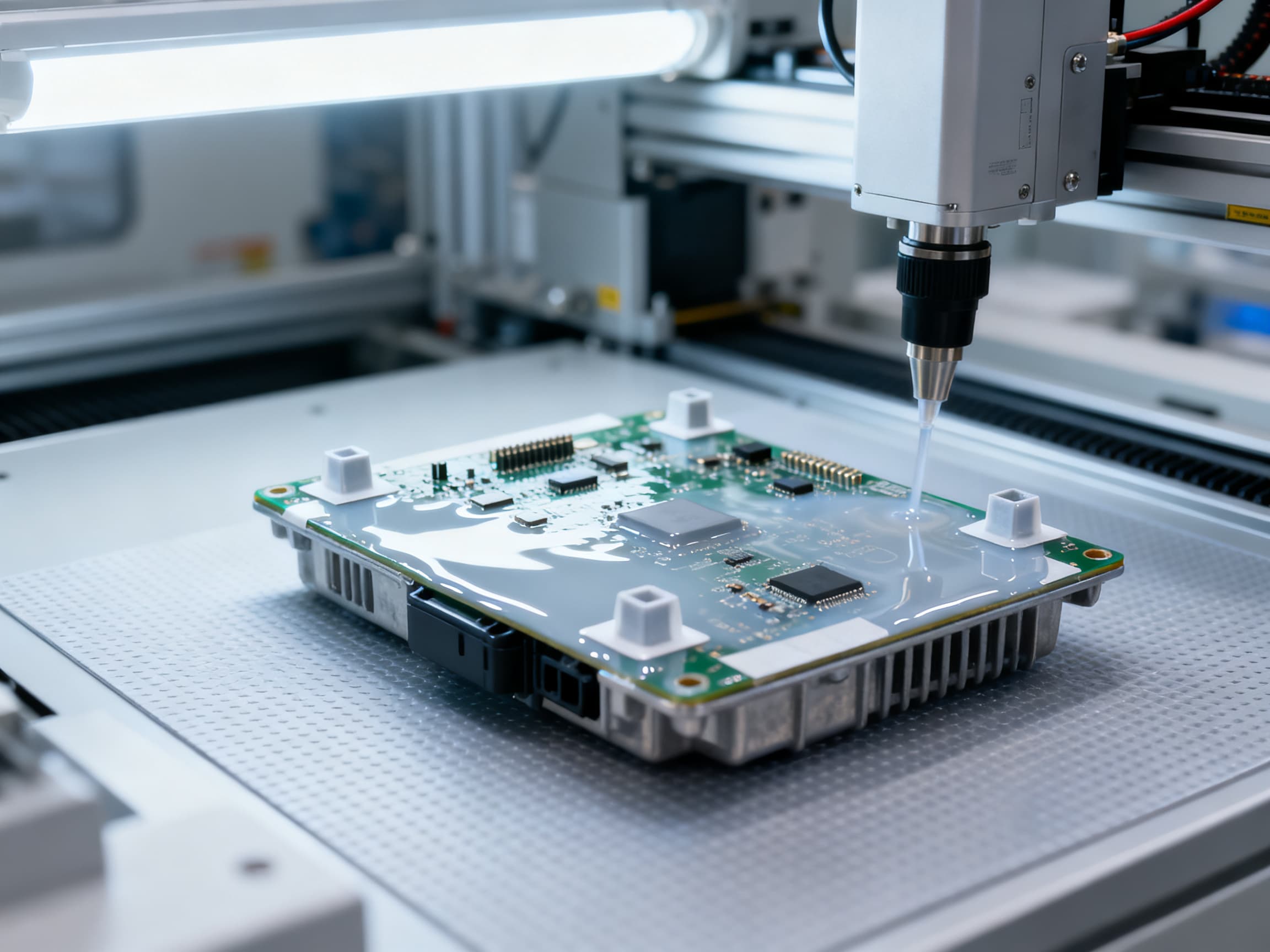Automotive ECU Conformal coating & masking — PCB assembly at NovaPCBA EMS factory