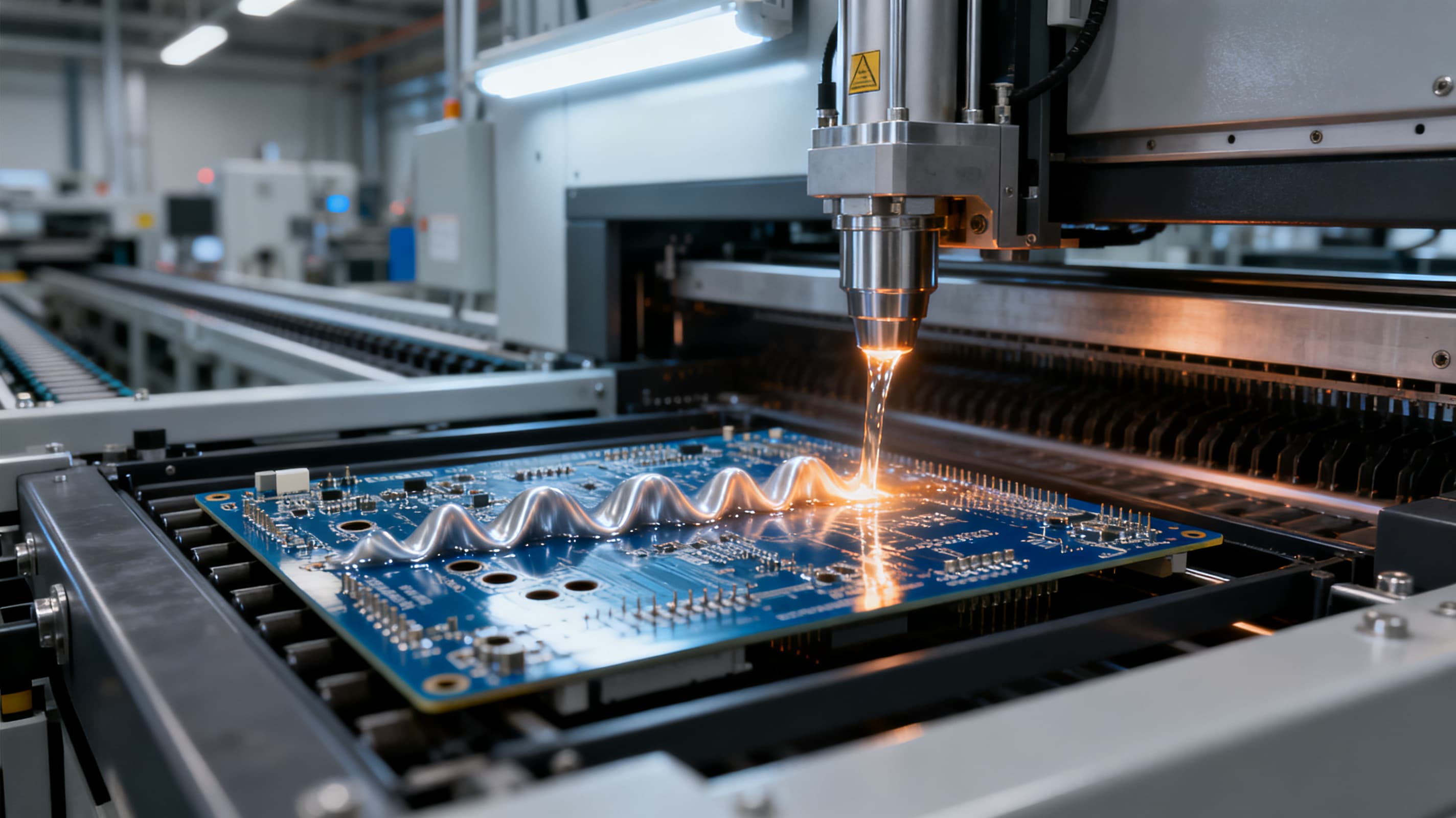 Medical Device Through-hole wave soldering — PCB assembly at NovaPCBA EMS factory